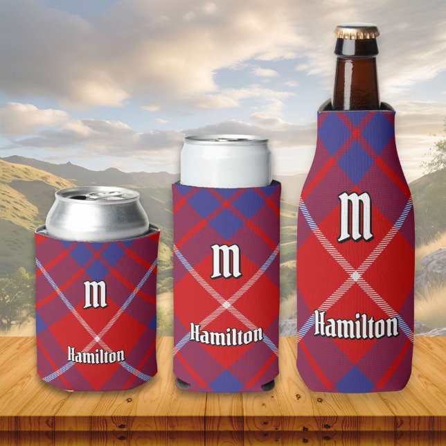 Clan Hamilton Red Tartan Can Cooler (Creator Uploaded)
