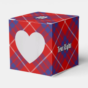 Clan Hamilton Red Tartan Favour Box