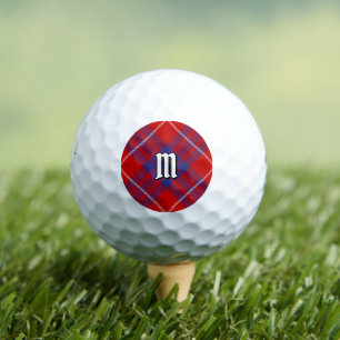 Clan Hamilton Red Tartan Golf Balls
