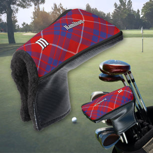 Clan Hamilton Red Tartan Golf Head Cover