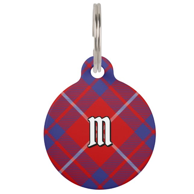 Clan Hamilton Red Tartan Pet ID Tag (Front)