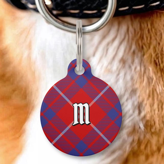 Clan Hamilton Red Tartan Pet ID Tag (Creator Uploaded)