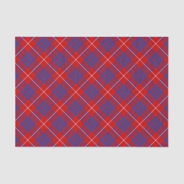 Clan Hamilton Red Tartan Tissue Paper (Front)