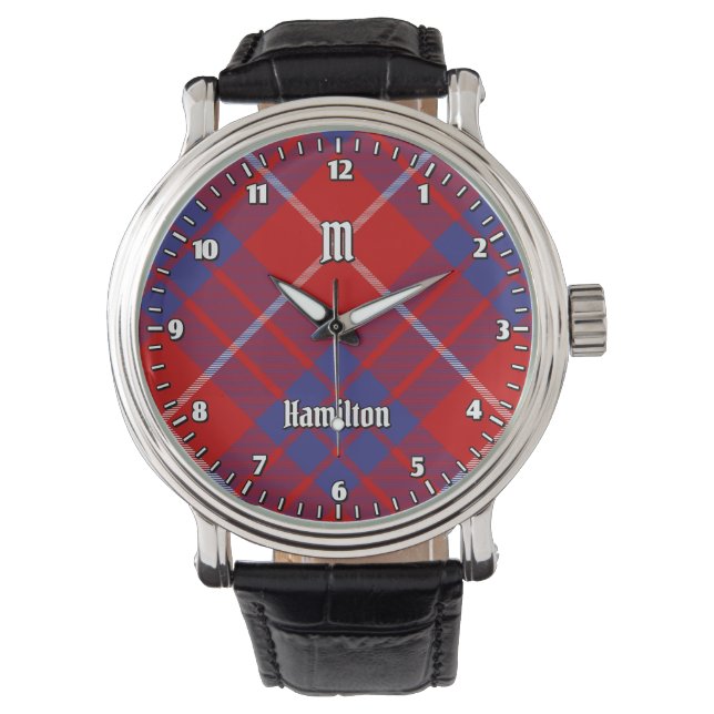 Clan Hamilton Red Tartan Watch (Front)