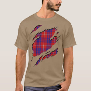 Clan Hamilton Tartan Plaid Effects T-Shirt