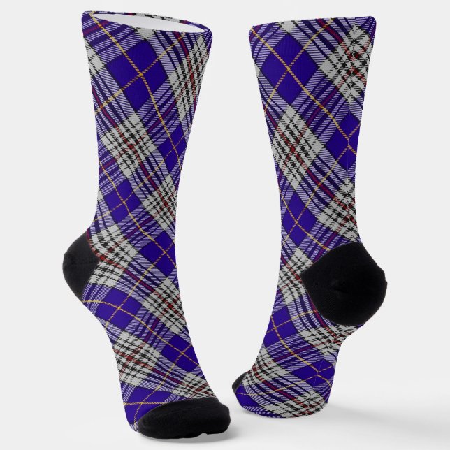 Clan Hannah Tartan  Socks (Angled)