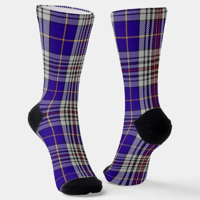 Clan Hannah Tartan  Socks (Angled)