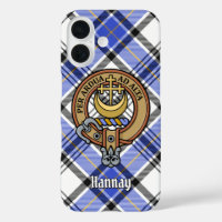 Clan Hannay Crest over Tartan
