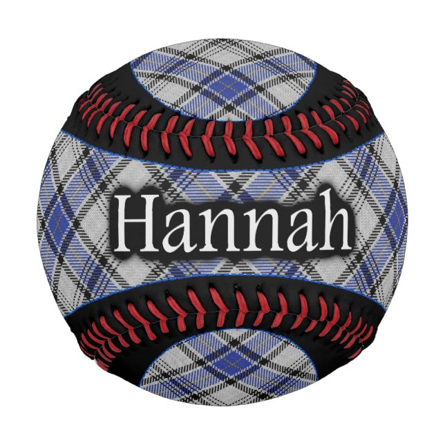 Clan Hannay Hannah Scottish Tartan Baseball (Front)