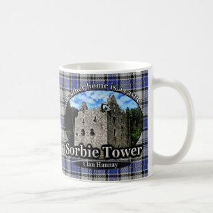 Clan Hannay Sorbie Tower Castle Tartan Coffee Mug