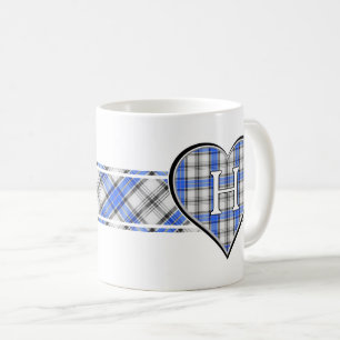 Clan Hannay Tartan Heart Coffee Mug