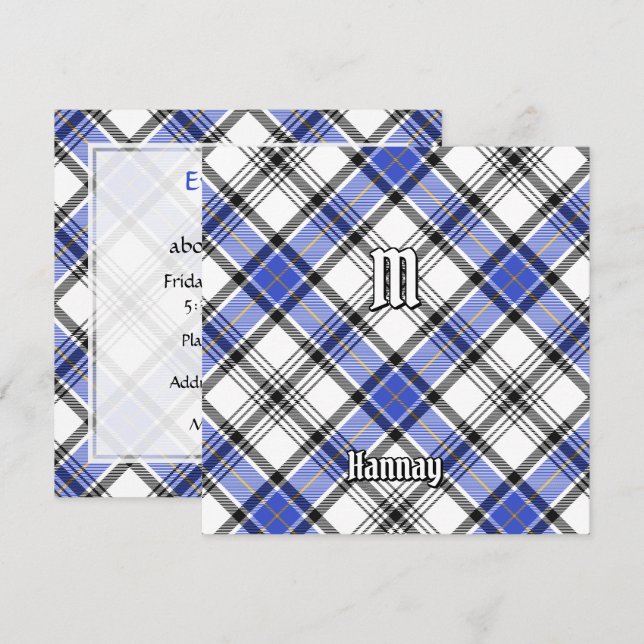 Clan Hannay Tartan Invitation (Front/Back)