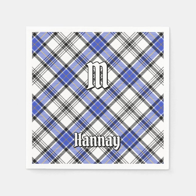 Clan Hannay Tartan Napkin (Front)