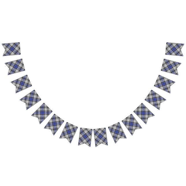 Clan Hannay White & Blue Tartan Bunting (All)