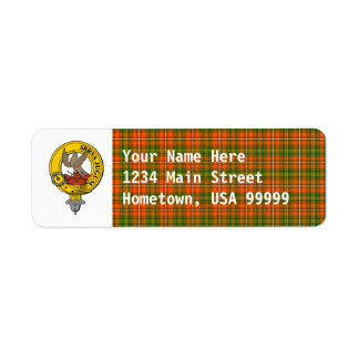Clan Hay Ancient Tartan Return Address Label