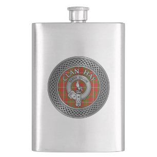 Clan Hay Crest  Hip Flask