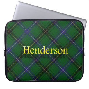 Clan Henderson Scottish Tartan Laptop Sleeve