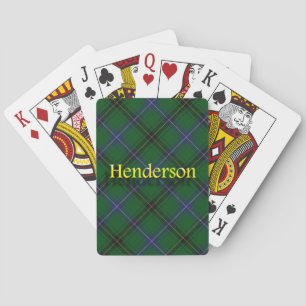 Clan Henderson Scottish Tartan Playing Cards