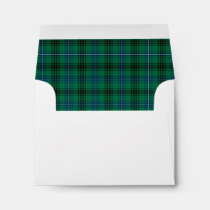 Clan Henderson Tartan Bright Green and Blue Plaid Envelopes