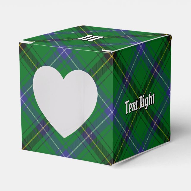 Clan Henderson Tartan Favour Box (Front Side)