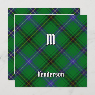 Clan Henderson Tartan Invitation