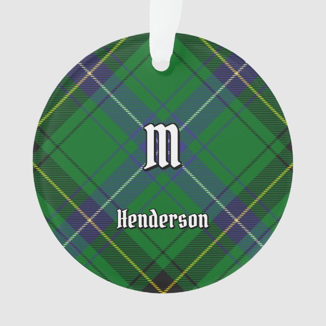 Clan Henderson Tartan Ornament (Front)