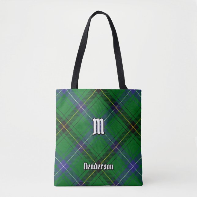 Clan Henderson Tartan Tote Bag (Front)