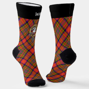 Clan Hepburn Crest over Tartan Socks