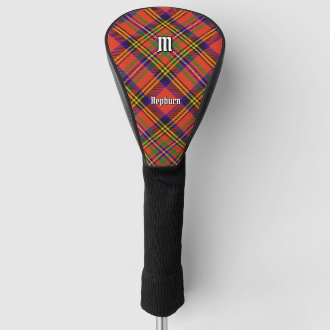 Clan Hepburn Tartan Golf Head Cover (Front)