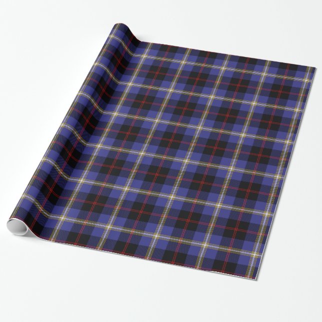Clan Hill Tartan Wrapping Paper (Unrolled)