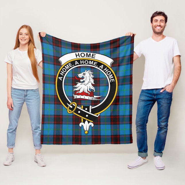 Clan Home Ancient Tartan Plaid Fleece Blanket (In Situ)