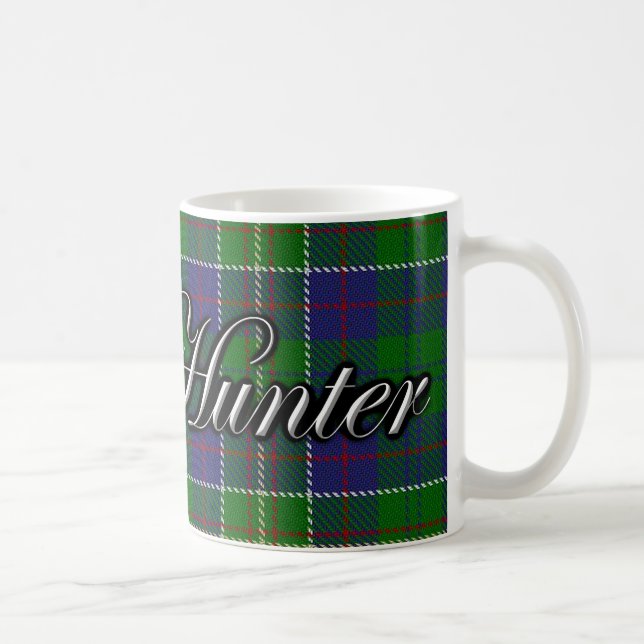 Clan Hunter Classic Tartan Coffee Mug (Right)