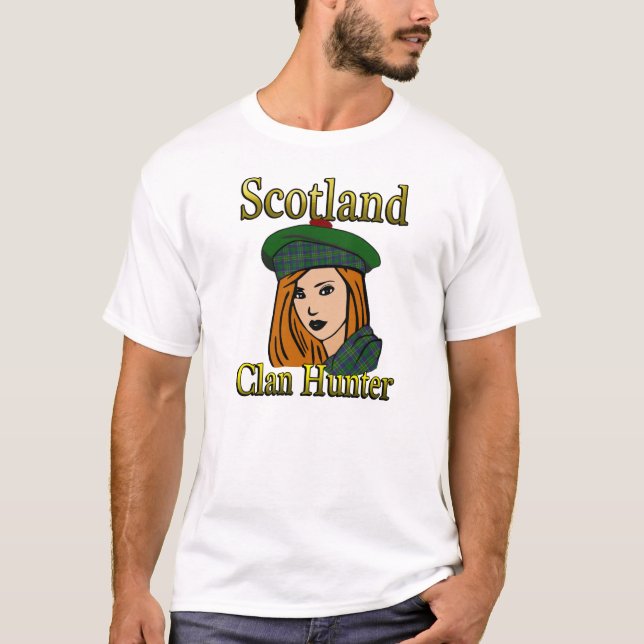 Clan Hunter Tartan Scotland Shirts (Front)