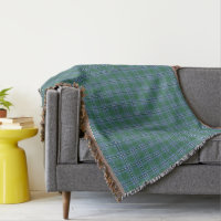 Clan Irvine Tartan Light Blue and Green Plaid