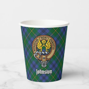 Clan Johnston Crest Paper Cups