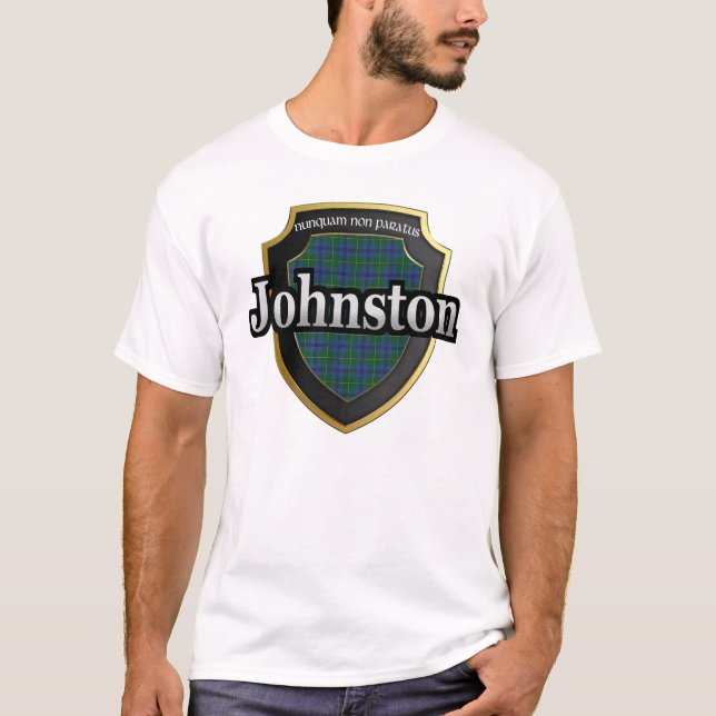 Clan Johnston Scotland Tartan Dynasty T-Shirt (Front)