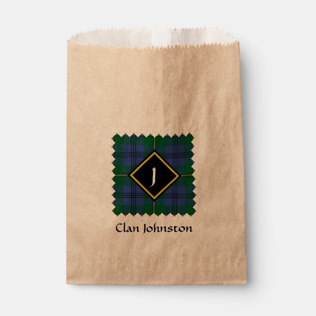 Clan Johnston Tartan Favour Bag (Front)