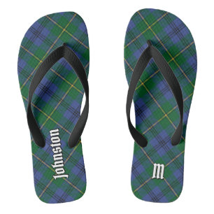 Clan Johnston Tartan Flip Flops