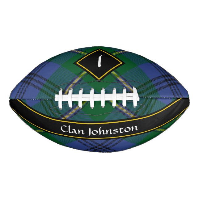 Clan Johnston Tartan Football American Football (Front)