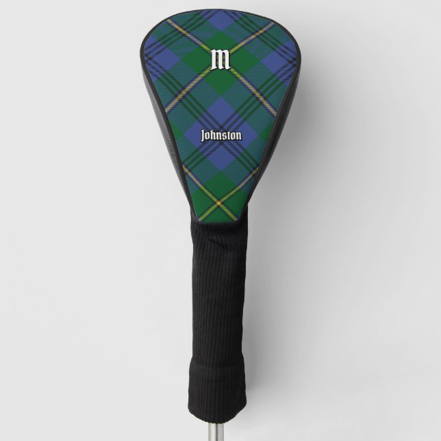 Clan Johnston Tartan Golf Head Cover (Front)