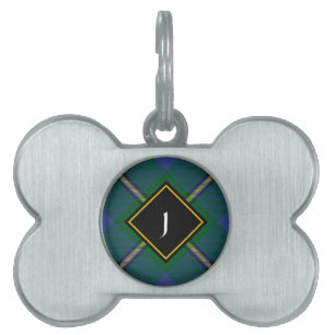 Clan Johnston Tartan Pet ID Tag