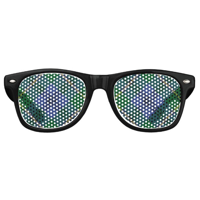 Clan Johnston Tartan Retro Sunglasses (Front)
