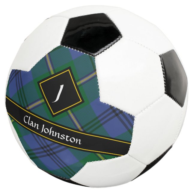 Clan Johnston Tartan Soccer Ball (Three Quarter)