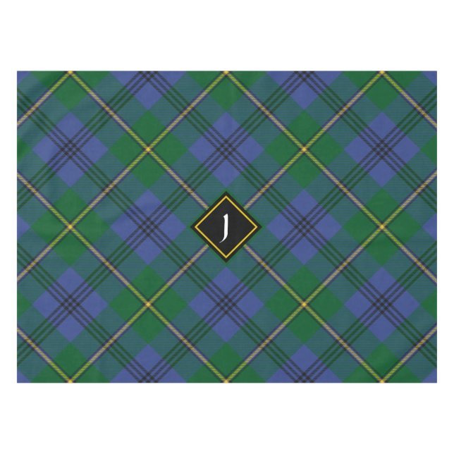 Clan Johnston Tartan Tablecloth (Front (Horizontal))