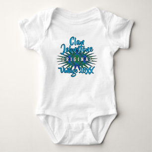 Clan Johnstone Johnston Tartan Burst Birthyear Baby Bodysuit