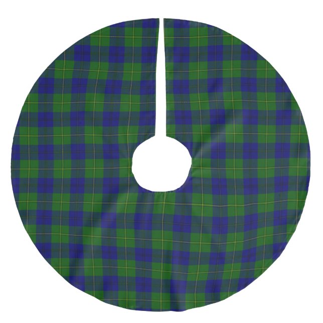 Clan Johnstone Tartan Plaid Brushed Polyester Tree Skirt (Front)