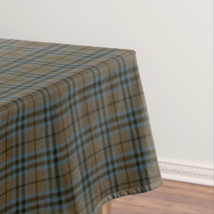 Clan Keith Brown and Grey Weathered Tartan Tablecloth