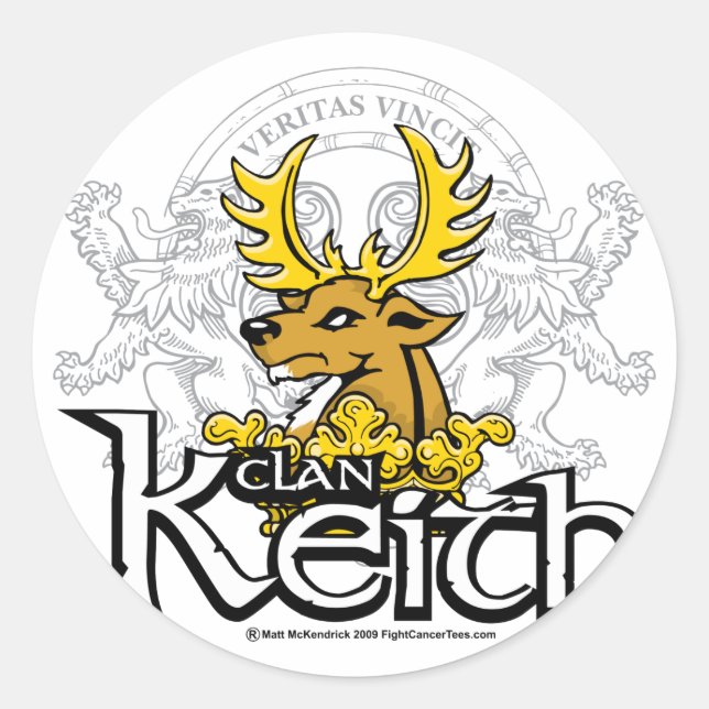 Clan Keith Classic Round Sticker (Front)