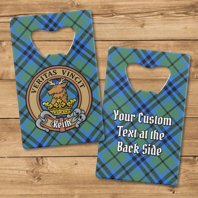 Clan Keith Crest over Tartan (Creator Uploaded)