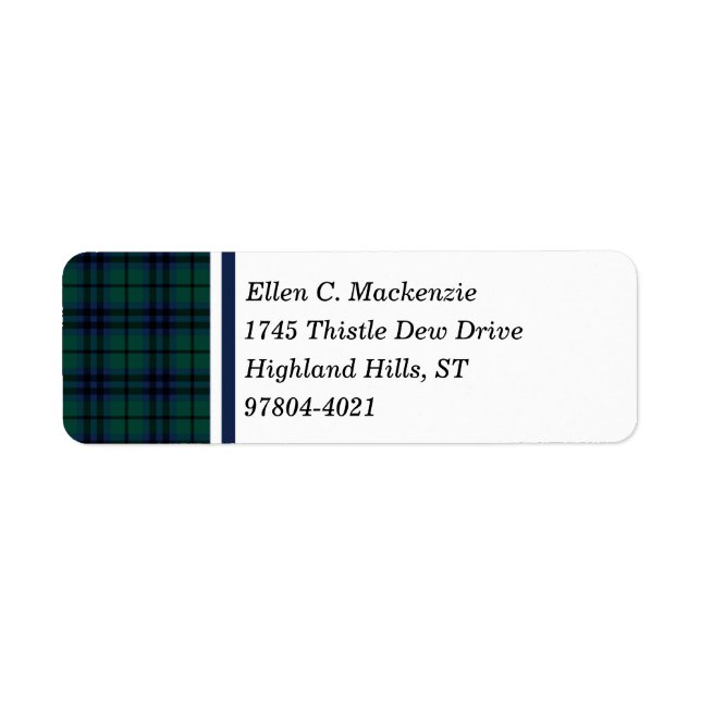 Clan Keith Dark Green Modern Scottish Tartan (Front)